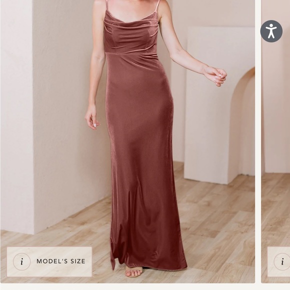 Reverly Skye Velvet Dress - Picture 1 of 4